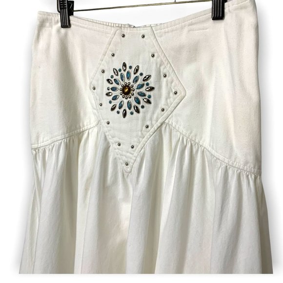 Vintage 90s HiTech by Dino Southwestern Gathered Skirt Large - Picture 2 of 13